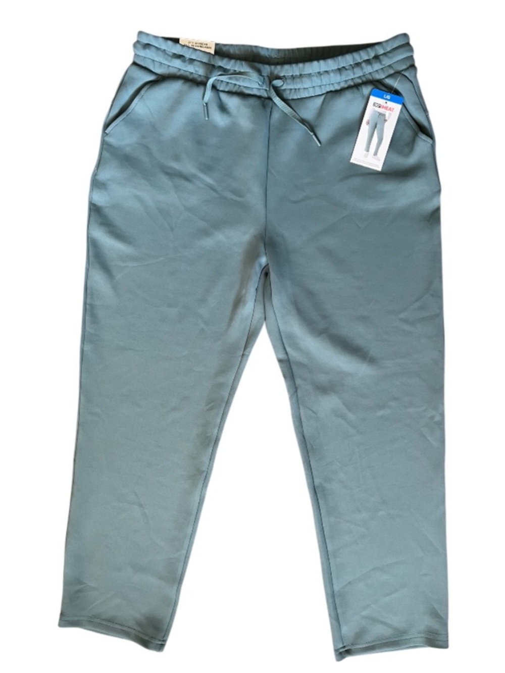 NWT 32 Degrees Sueded High Rise Pant Green - Picture 1 of 13